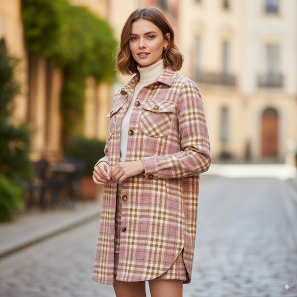 NWT En Saison Seana Tandis Shacket Jacket - Picture 1 of 4